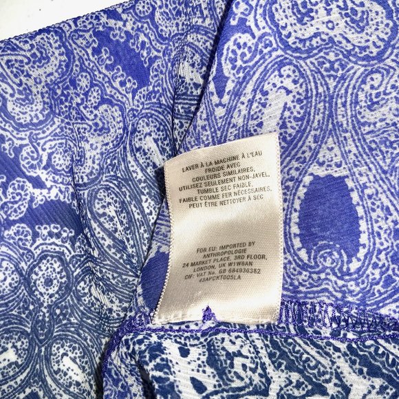 New Anthropologie HD In Paris Layered Chiffon Sleeveless Top Lightweight Tunic - Picture 8 of 10